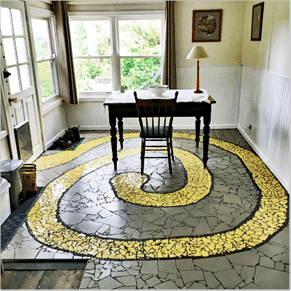 Mosaic tile spiral